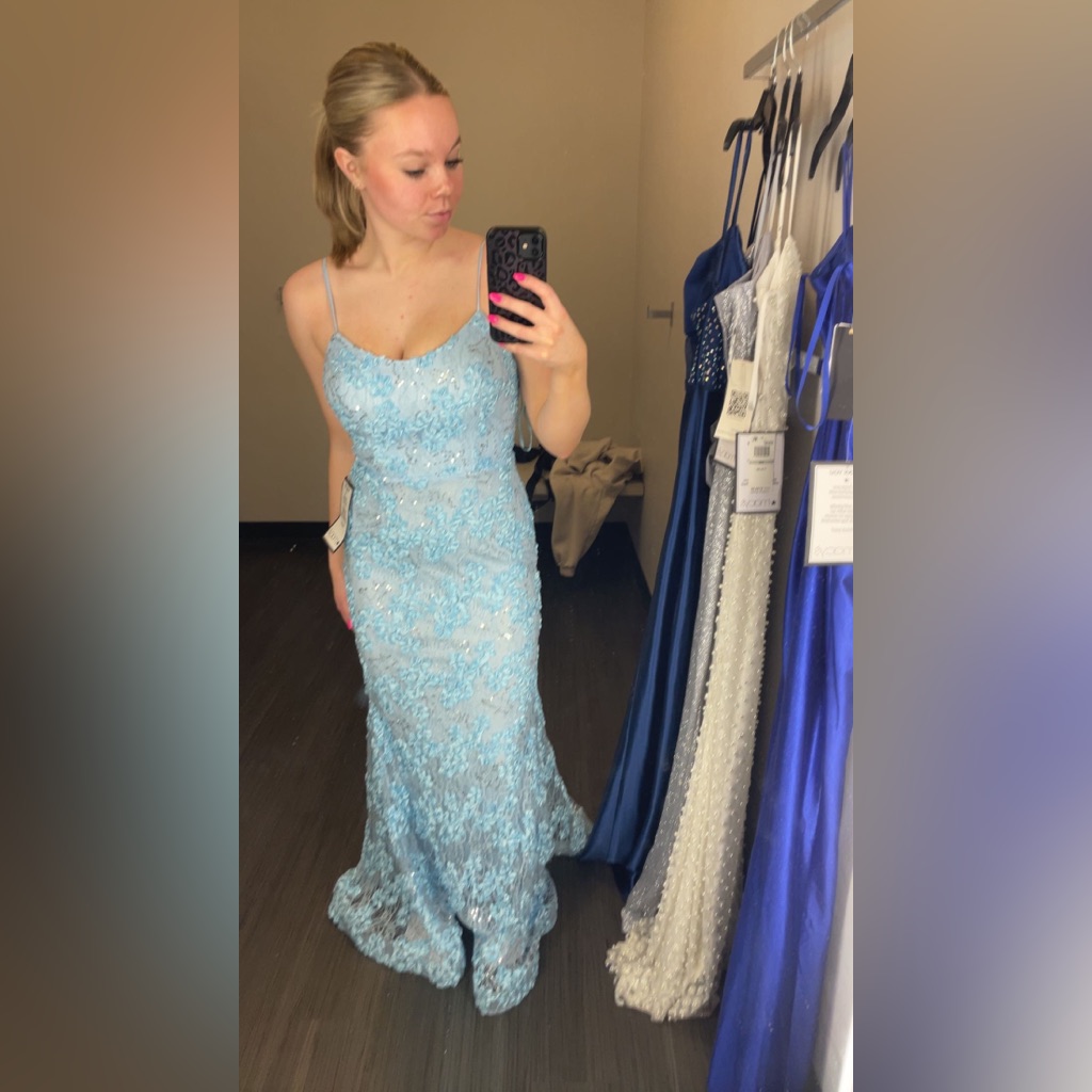 Macy’s Light Blue Prom Dress